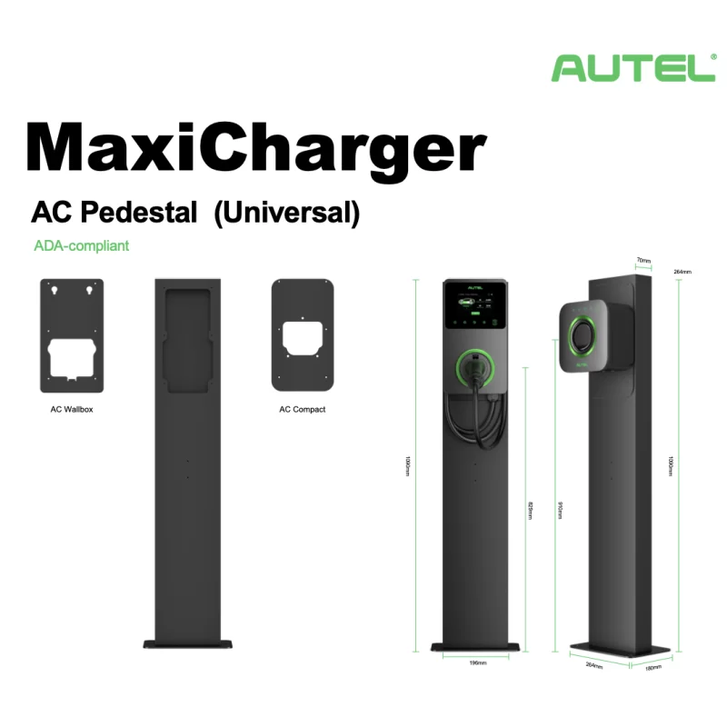 Autel Pedestal simple para Maxicharger y Compact - CarChargers.Shop